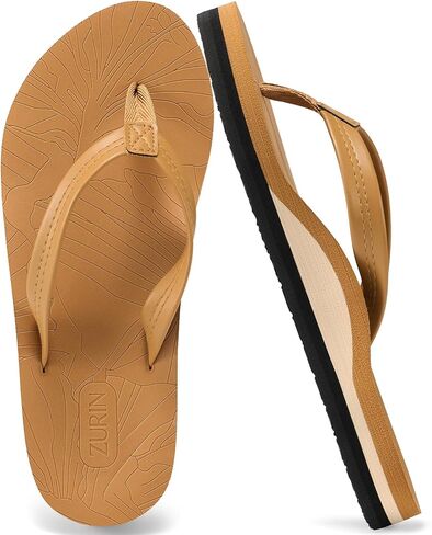 ZURIN Flip Flops للنساء مع دعم القوس، صنادل فليب فلوب للنساء مع وسادة بساط اليوغا، صنادل صيفية للمشي على الشاطئ، صنادل داخلية للسفر في الهواء الطلق in Kuwait