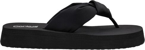 Corkys Footwear Women's You Go Girl Thong Strap Flip Flops – Featuring A Chic Knot Detail, 1.25-Inch Heel, and an EVA Cushioned insole for All-Day Wear in Kuwait