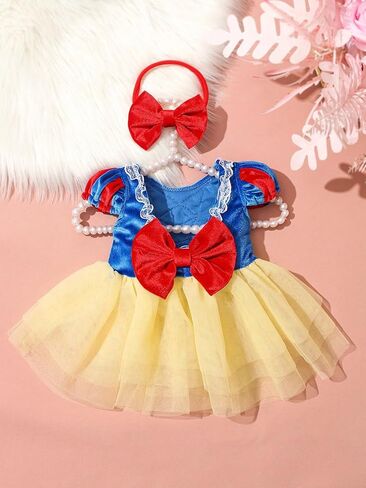 Ylsteed Newborn Photography Outfits Girls Newborn Photography Props Baby Girls Lace Romper with Tulle Skirt Infant Photo shoot Outfits Photo Props in Kuwait