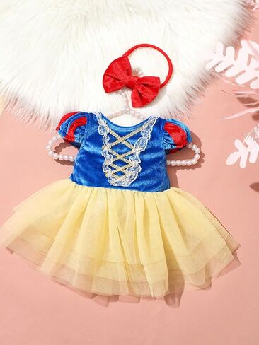 Ylsteed Newborn Photography Outfits Girls Newborn Photography Props Baby Girls Lace Romper with Tulle Skirt Infant Photo shoot Outfits Photo Props in Kuwait