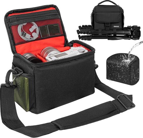 Camera Carrying Bag, Anti-Shock Camera Case Bag with Water-resistant Rain Cover Compatible for Canon EOS R50 M50 Powershot SX540 SX70, Nikon Coolpix L340 B700 P610, Panasonic LUMIX, Sony a6100 a6400 in Saudi Arabia