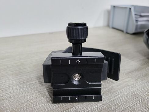 Universal Tripod Storage Band with Arca Swiss Clamp - Aluminum Quick Release Mount for Camera Plates Accessories - Fits Tripod Legs Roll Bars 1.25-2 Inch - Designed and Assembled in USA in Kuwait
