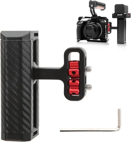 Yunseity Camera Side Handle Camera Side Grip Aluminum Alloy Handgrip with Cold Shoe Mount & 1/4in Screws for DSLR Mirrorless Cage Accessories in Kuwait
