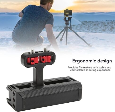 Yunseity Camera Side Handle Camera Side Grip Aluminum Alloy Handgrip with Cold Shoe Mount & 1/4in Screws for DSLR Mirrorless Cage Accessories in Kuwait