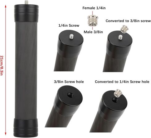 Gimbal Extension Pole Carbon Fiber Rod Handheld Professional Carbon Fiber Extension Rod for Versatile Use in Kuwait