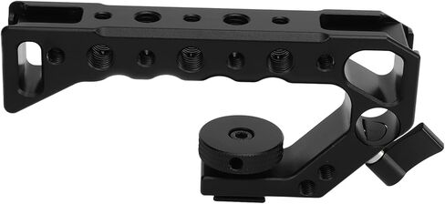 FILFEEL Universal Camera Top Handle, Ergonomic Aluminum Alloy Grip with /4 Inch & 3/8 Inch Threads and Cold Shoe Ports for Various DSLRs in Kuwait
