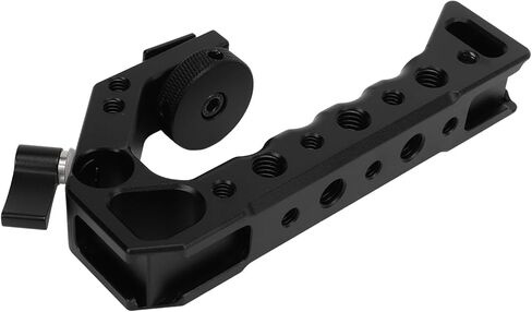 FILFEEL Universal Camera Top Handle, Ergonomic Aluminum Alloy Grip with /4 Inch & 3/8 Inch Threads and Cold Shoe Ports for Various DSLRs in Kuwait