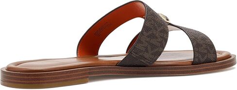 Michael Kors, Womens, Erin Flat Sandals, Brown, 9, Medium in Kuwait
