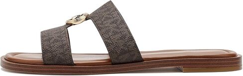 Michael Kors, Womens, Erin Flat Sandals, Brown, 9, Medium in Kuwait