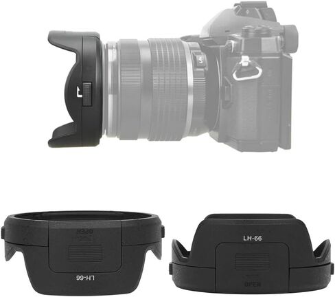 LH 66 Camera Mount Lens Hood, Prevent Non Imaging Light Scattered Light Prevention Hood for ED 12-40mm F2.8 Lens Night Photography Protection from Scratches & Weather in Kuwait