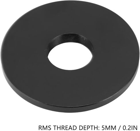 Objec Lens A, RMS C, Aluminum y RMS Threaded with 5mm Depth, Compatible with DSLR Cs and Macro Lenses (58mm) in Kuwait