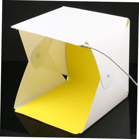 Artibetter Portable LED Mini Folding Light Box 30cm with Double Light Strips and 6 Color Photography Backdrops for Product Photo Studio Shooting in Kuwait