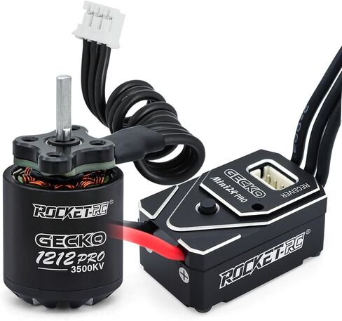 محرك خارجي بدون فرشاة من Surpass Hobby 1212 3500KV مع مجموعة Esc بدون فرش 25A لأجزاء ترقية RC 1/18 TRX4M 1/24th RC Crawler (غير مناسب لـ SCX24) in Kuwait