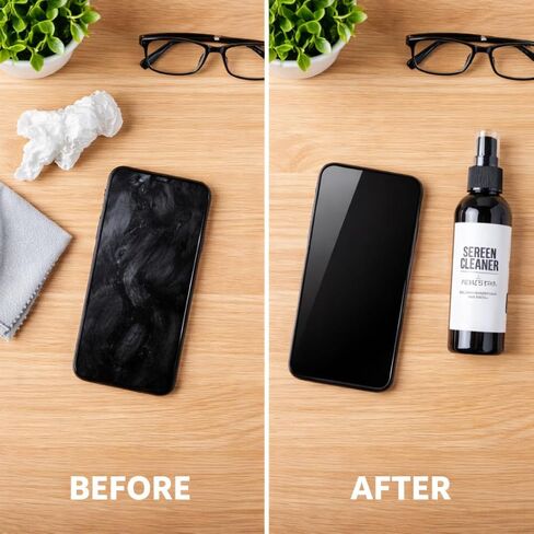 Fenestra Screen Cleaner Spray Kit – 4 oz Premium Screen Cleaning Solution with Microfiber Cloth – Safe for Phones, Laptops, Tablets, TVs and Electronics in Kuwait