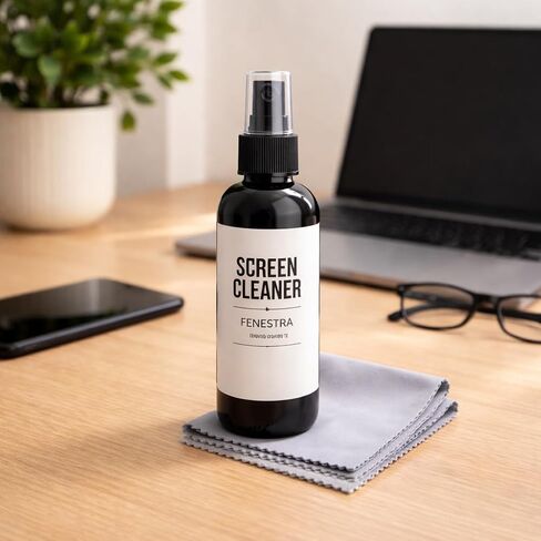 Fenestra Screen Cleaner Spray Kit – 4 oz Premium Screen Cleaning Solution with Microfiber Cloth – Safe for Phones, Laptops, Tablets, TVs and Electronics in Kuwait