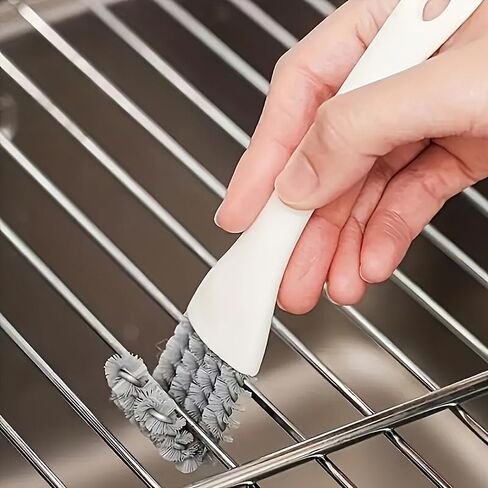 1 فرشاة تنظيف متعددة الأغراض شديدة التحمل - شعيرات بلاستيكية متينة وقابلة لإعادة الاستخدام، مضادة للبقع الزيتية، ليس من السهل خدشها in Kuwait
