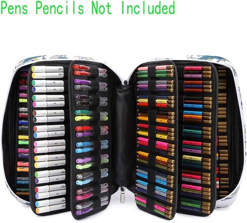 YOUNGCOL High Capacity Colored Pencil case Hold 300 Pencils or 200 Gel Pen Colored Pencils Organizer Storage for Watercolor (Light Blue) in Saudi Arabia