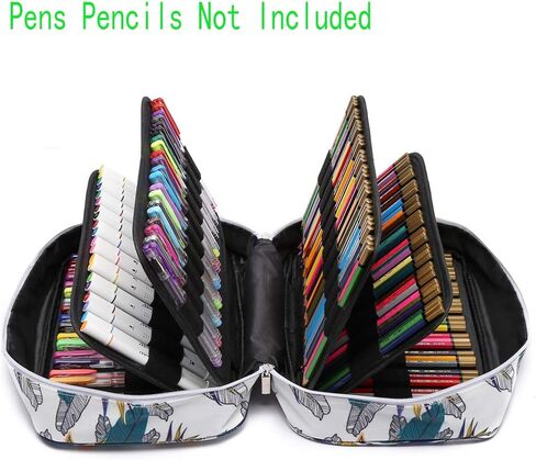 YOUNGCOL High Capacity Colored Pencil case Hold 300 Pencils or 200 Gel Pen Colored Pencils Organizer Storage for Watercolor (Light Blue) in Saudi Arabia