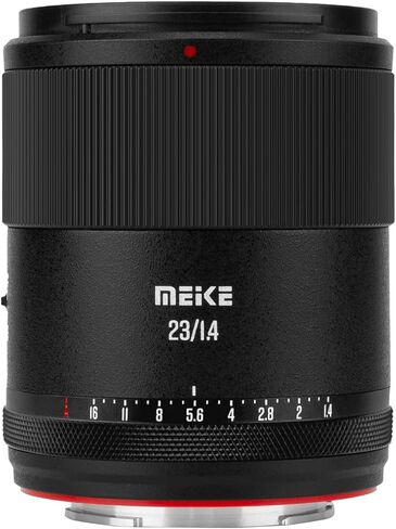 Meike 23mm F1.4 AF Ultra Wide Angle Large Aperture STM Auto Focus APS-C Portrait Prime Lens Compatible with Sony E Mount Cameras FX30 A6400 A5000 A6000 A6100 A6300 A6500 A6600 A6700 ZV-E10 ZV-E10 II in Kuwait