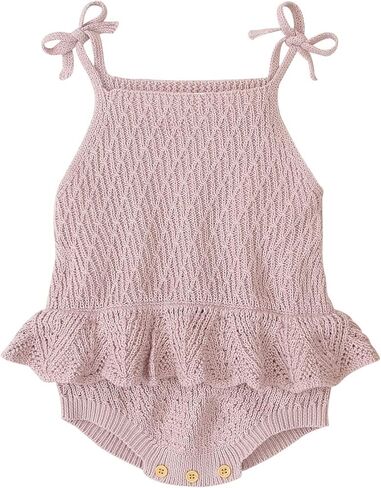 mimixiong Baby Sleeveless Romper Girls One Piece Cotton Outfit Halter Jumpsuit in Saudi Arabia