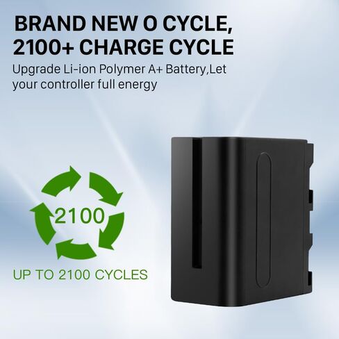 2 Pack NP-F970 Battery with Charging Station, 12000mAh New Upgrade High Capacity Battery Replacement for Sony DCR-VX2100, DSR-PD150, DSR-PD170, FDR-AX1, HDR-AX2000, HDR-FX1,HDR-FX7, HDR-FX1000, etc in Kuwait