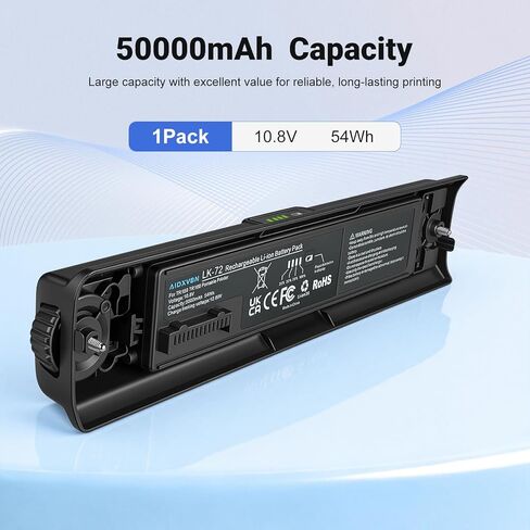 LK-72 High-Capacity Replacement Battery Pack, Compatible with Canon PIXMA TR160 and TR150 Mobile Printers in Kuwait