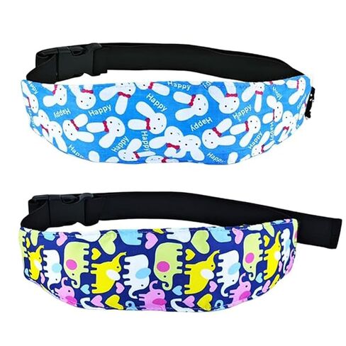 2 Pcs Baby Head Support for Car Seat, Carseat Head Support for Infant Toddler Kids Children Stroller Seat Neck Relief Head Band Sleeping Traveling (Whales and Octopuses) in Kuwait