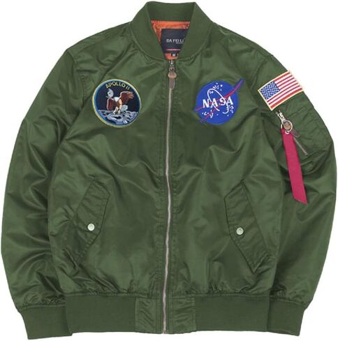 سترة واقية من الرياح للرجال من CORIRESHA Apollo NASA Patches بمقاس نحيف in Saudi Arabia