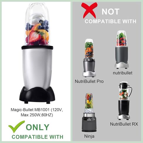 استبدال الترس الأساسي لخلاط Magic-Bullet 250W MB1001 مع جزء استبدال ترس الشفرة لخلاط Magic Bullet MB1001250W (8 قطع) in Kuwait