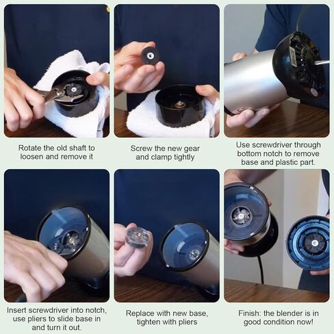 استبدال الترس الأساسي لخلاط Magic-Bullet 250W MB1001 مع جزء استبدال ترس الشفرة لخلاط Magic Bullet MB1001250W (8 قطع) in Kuwait