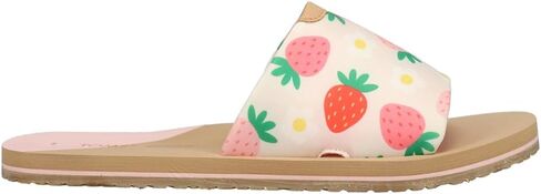 صنادل كاجوال للسيدات من TOMS Carly Strawberry Slide كاجوال - أبيض in Kuwait