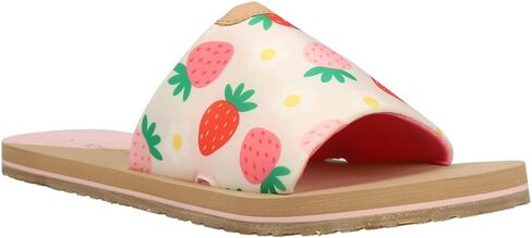 صنادل كاجوال للسيدات من TOMS Carly Strawberry Slide كاجوال - أبيض in Kuwait