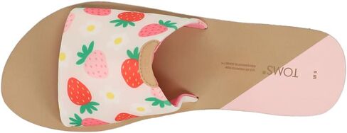 صنادل كاجوال للسيدات من TOMS Carly Strawberry Slide كاجوال - أبيض in Kuwait