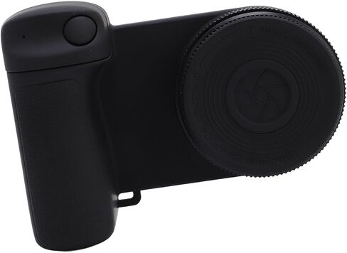 Smartphone Handle, Wireless Remote Control Camera Grip with Fill Light Mirror for Live Streaming Photography and Selfies Detachable Bracket Non Slip ABS Grip Up to 30 Meters in Kuwait