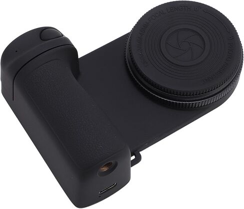 Smartphone Handle, Wireless Remote Control Camera Grip with Fill Light Mirror for Live Streaming Photography and Selfies Detachable Bracket Non Slip ABS Grip Up to 30 Meters in Kuwait