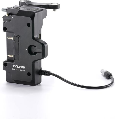 لوحة بطارية قابلة للطي من Tilta متوافقة مع قفص الكاميرا Blackmagic Pyxis 6K/12K | جبل الذهب | تصميم دوار قابل للتبديل السريع | 60 واط USB-C PD | صنبور P مزدوج | إخراج ثنائي الدبوس | مدخل USB-C بقدرة 45 وات | أسود in Kuwait
