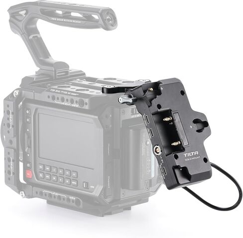 لوحة بطارية قابلة للطي من Tilta متوافقة مع قفص الكاميرا Blackmagic Pyxis 6K/12K | جبل الذهب | تصميم دوار قابل للتبديل السريع | 60 واط USB-C PD | صنبور P مزدوج | إخراج ثنائي الدبوس | مدخل USB-C بقدرة 45 وات | أسود in Kuwait