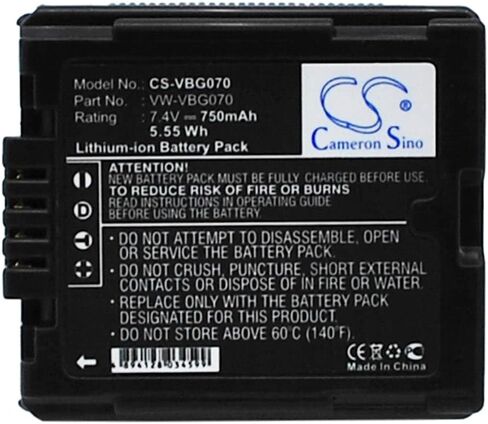 VINTRONS Replacement Battery for PANASONIC VDR-D50, VDR-D51 in Kuwait