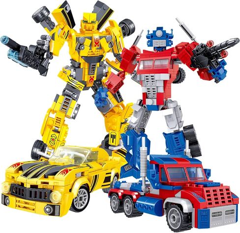 تحويل مجموعة البناء ، مجموعة 2IN1 Transformation Robot و Truck Building Buil in Kuwait