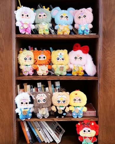 Baby Three Twelve Zodiac Series Plush Stuffed Blind Box, Kawaii Mystery Plush Toys Collectible for Birthday Gift (1PC Series 2(V2)) in Saudi Arabia