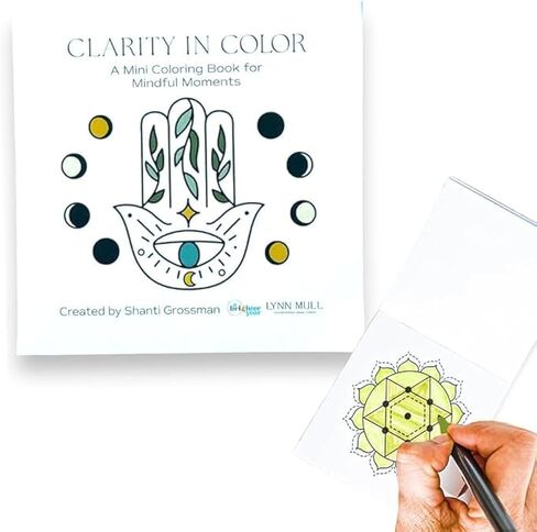 A Brighter Year The Original Adult Mini Coloring Book –Feels Like Love Edition - 3" x 3" Pocket Size, 50 Pages, Lay Flat Binding, Thick Paper, No Bleeding - Stress & Anxiety Relief - 3 Pack in Kuwait