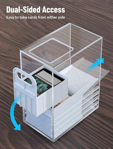 NiHome Clear Acrylic Trading Card Scanner Stand for MTG Cards, Compatible with Manabox & TCGplayer App, Quickly Scan Sleeved and Unsleeved Cards, Card Slinger Scanstand Accessories in Saudi Arabia