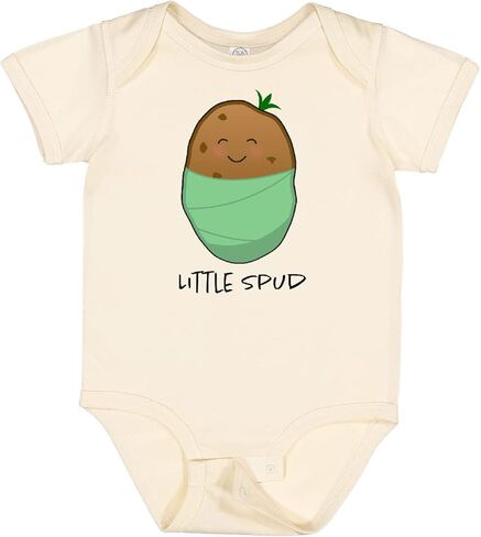 بدلة أطفال Inktastic Little Spud باللون الأخضر in Kuwait