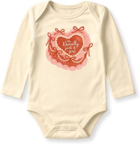 I'm Literally Just a Girl Baby Bodysuit, Retro Cake Birthday Girl Outfit, Retro Kids Shirt in Kuwait