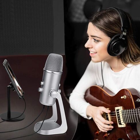 Condenser Microphone Triple-Capsule for Android Smartphone Windows Computer Laptop PC Live Interview in Kuwait
