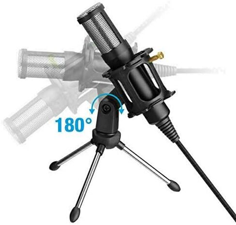 ميكروفون مكثف بمنفذ الكمبيوتر ميكروفون ستوديو للكمبيوتر الشخصي وبطاقة الصوت والميكروفونات الاحترافية DJ ميكروفون التسجيل المباشر in Kuwait