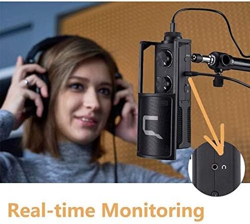 Condenser Microphone for Type C Smartphone/Computer, Studio Recording Microphone for Live-Stream, Podcaster in Kuwait