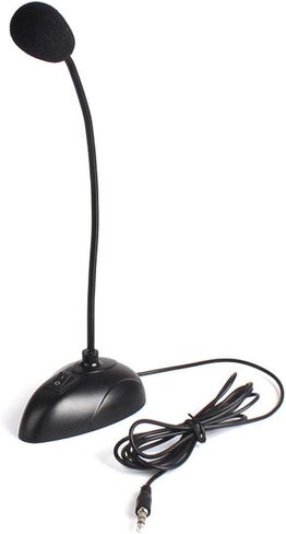 Portable 3.5mm Jack Plug Flexible Mini PC Microphone Studio Speech Mic Stand Holder for PC or Desktop Notebook in Kuwait