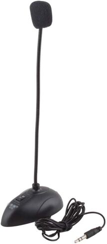 Portable 3.5mm Jack Plug Flexible Mini PC Microphone Studio Speech Mic Stand Holder for PC or Desktop Notebook in Kuwait