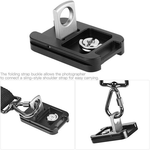 QR-60 Lightweight Aluminum Arrow Storage Case Plate with Antislip Pads for Camera Security, 1/4" Screw Mount for Arca Ball Head Tripod, Photography Lovers in Kuwait